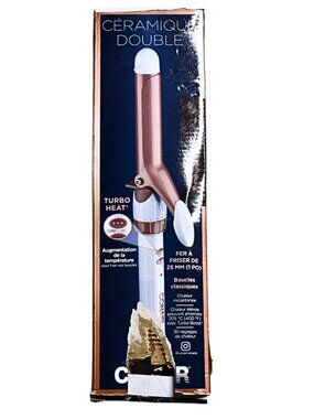 CONAIR | Double Ceramic Curling Iron 1 Inch ( 25 mm ) Standard Barrel